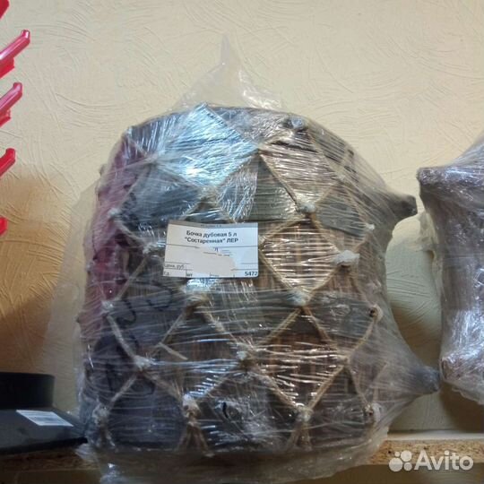 Бочка дубовая 5л Состаренная в оплете