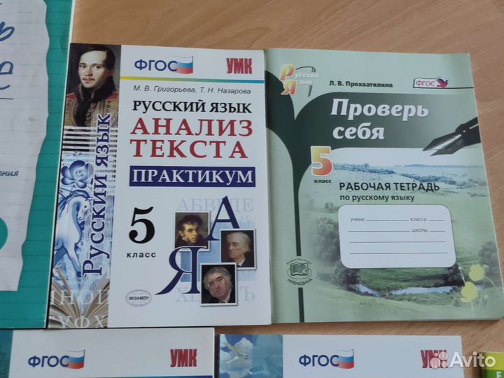 Учебные пособия по русскому языку 5-6 классы