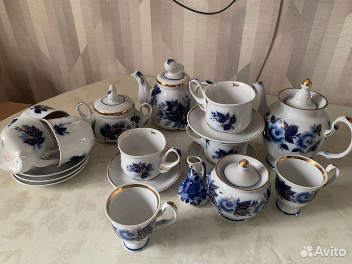 Чайный и кофейный сервиз фарфор