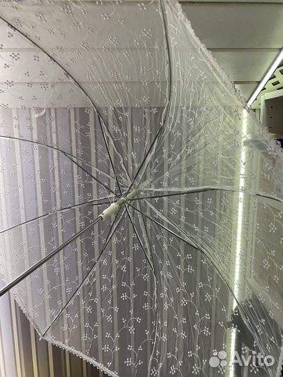 Зонт свадебный ручной работы