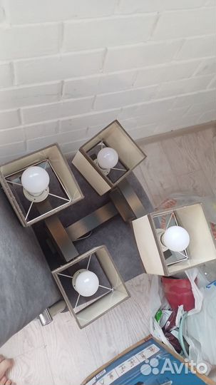 Люстра потолочная деревянная