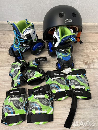 Роликовые коньки детские раздвижные (р.26-29)