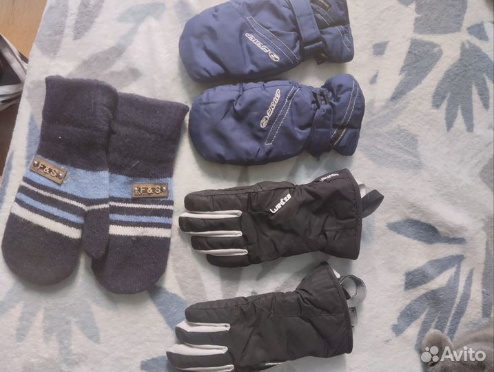 Варежки пакетом для мальчика 8-11 лет