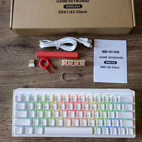 Беспроводная Механическая клавиатура RGB silent