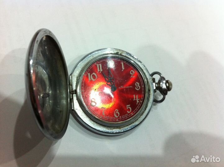 Часы карманные молния СССР Глухарь