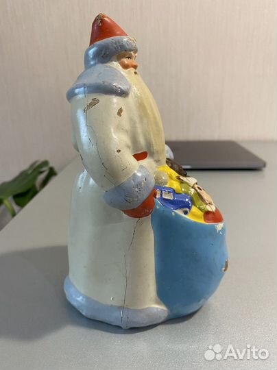 Дед мороз ленигрушка папье-маше СССР