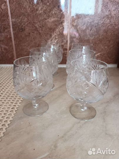 Хрустальные фужеры бокалы дятьково