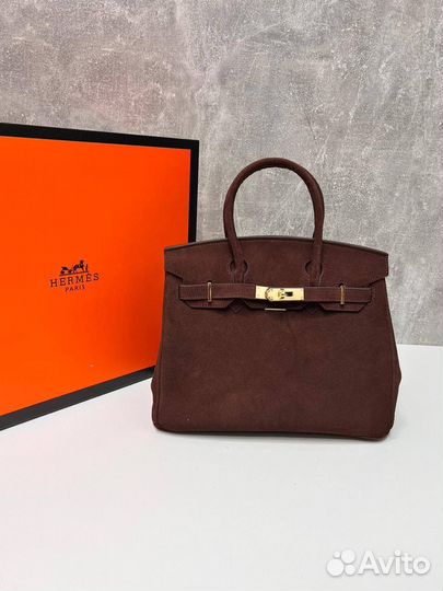 Сумка Hermes Birkin 30 замша