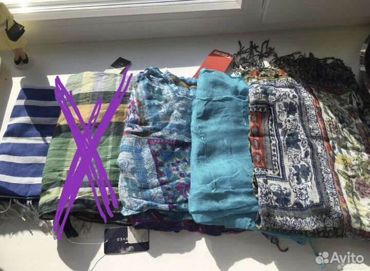 Новые палантины вискоза хлопок