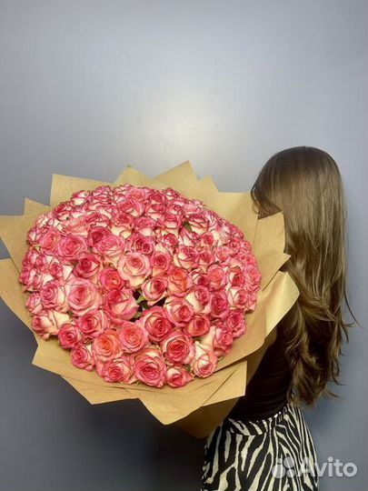 101 роза букет доставка