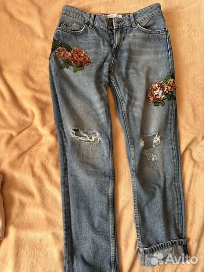 Джинсы zara 34