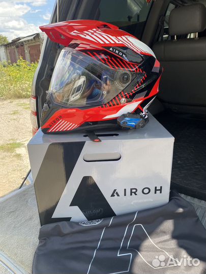 Шлем airoh commander с переговоркой