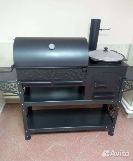 Мангал Коптильня Барбекю + Печ под казан