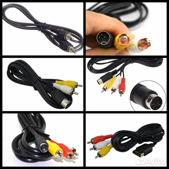 AV кабель для Sony PlayStation (PS, PS1, PS2, PS3)