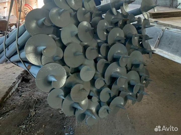 Свайный фундамент, винтовые сваи