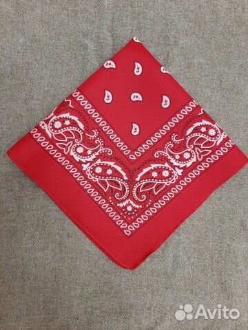 Бандана новая красная, жёлтая