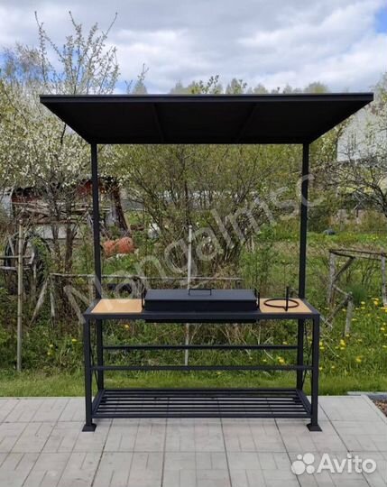 Мангал с крышей