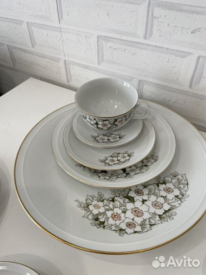 Сервиз чайный гдр винтаж фарфор