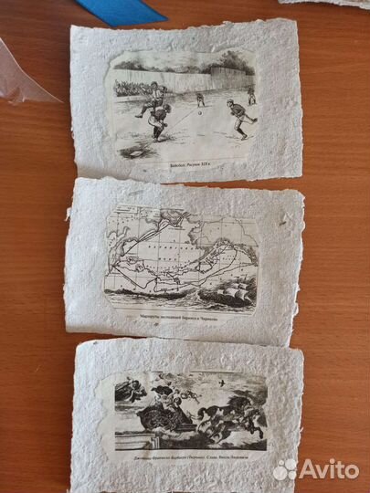 Открытки из бумаги ручного литья