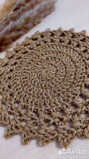 Салфетки сервировочные из джута