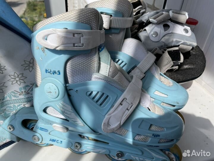 Ролики раздвижные 32-35 полный комплект