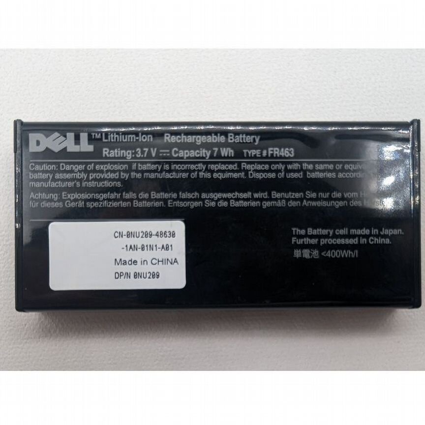 [FR463] Батарея Raid Контроллера 0nu209, Dell Power