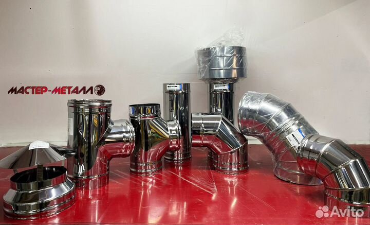 Тройник на дымоход. отвод 135. дымоход трубы