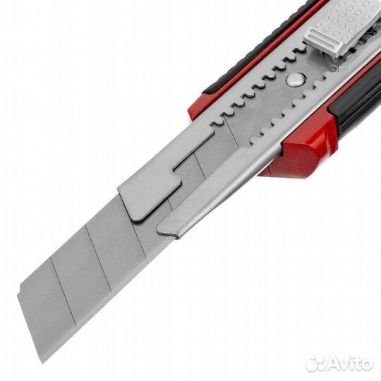 Нож, 25 мм, выдвижное лезвие, усиленная металличе