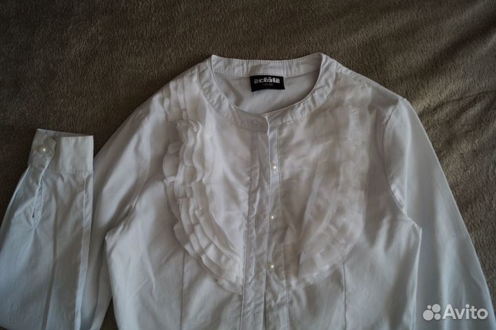 Блузка белая школьная