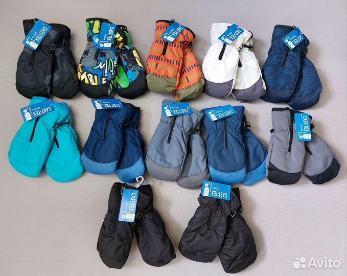 Варежки зимние на молнии новые 1-2 / 2-4 года