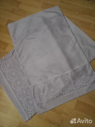 Простынь с оборкой,2 наволочки