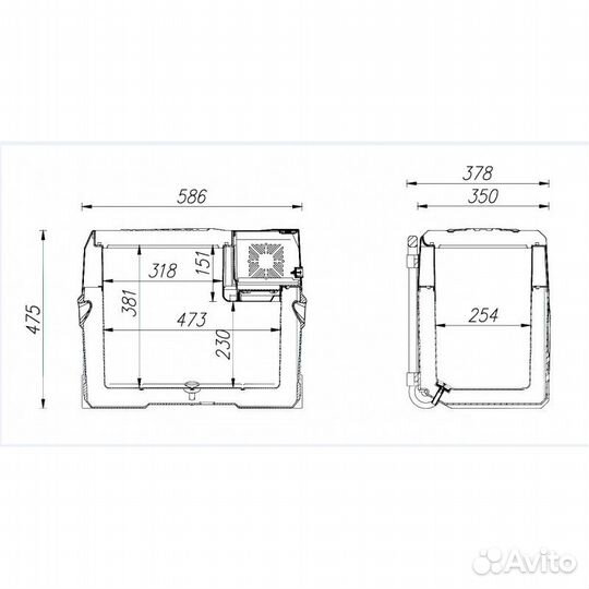 Автохолодильник Alpicool CX40 (12/24)