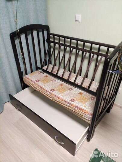 Детская кровать от 0 до 6 лет с ящиком