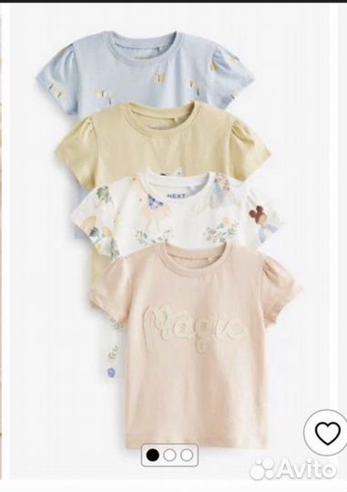 Футболки next 110-116 для девочки
