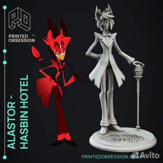 Аластор Отель Хазбин Настольная фигурка