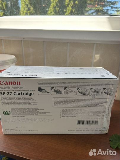 Картридж canon ep-27