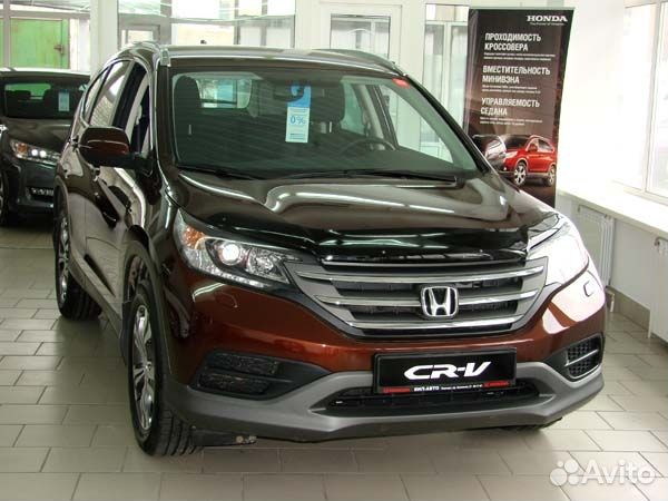 Дефлектор капота темный honda C-RV 2012-2018 / Хонда црв