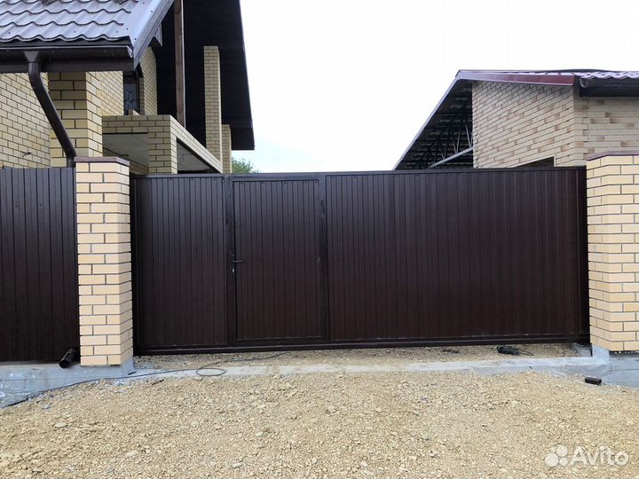 Откатные ворота под ключ