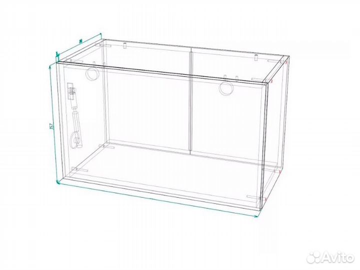 Кухня Лондон корпус швг 500 белый фасад швг 500 ду