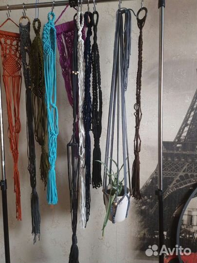 Кашпо подвесное макраме