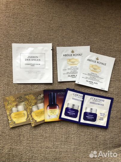 Пробники Dior, Guerlain, Loccitane уход