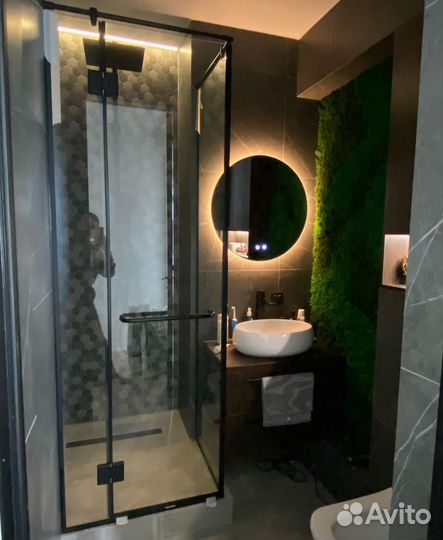 Индивидуальная перегородка стекло