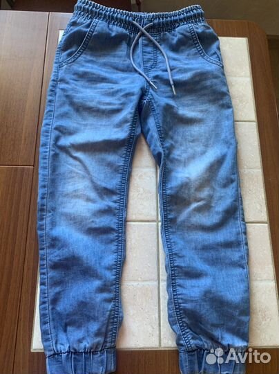 Джинсовая рубашка и джинсы 104-110-116