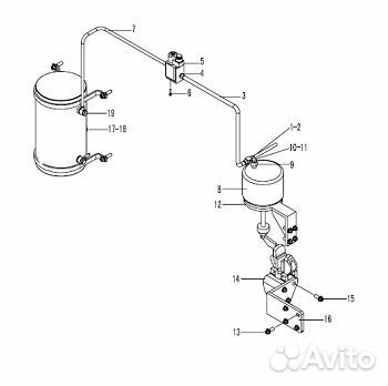 Тормозной клапан стояночного тормоза LG23-DCF (sdl