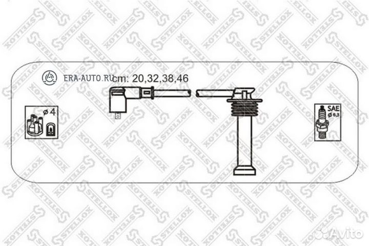 Stellox 1038143SX к-кт проводов\ Ford Escort/Fiesta/Mondeo 16V 97