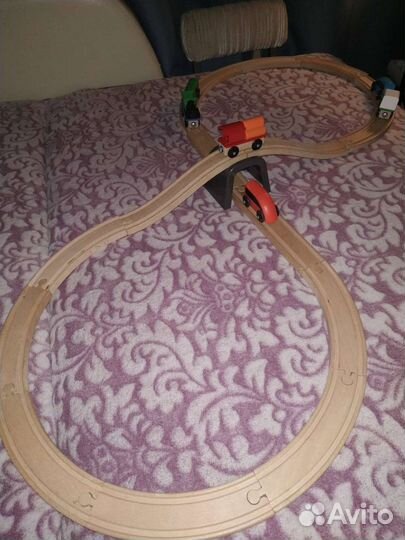 Детская деревянная железная дорога Икеа Лиллабу