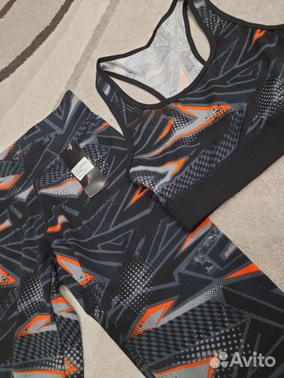 Спортивный комплект топ+лосины