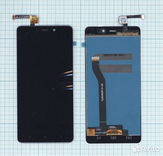 Дисплей для Xiaomi Redmi 4 Pro Черный - Оптима