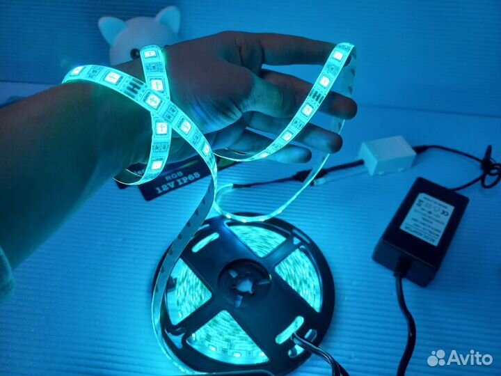 Светодиодная лента rgb 5 метров комплект
