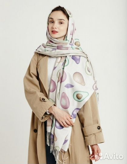 Кашемировый палантин новый